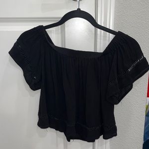 Black Off the Shoulder Top